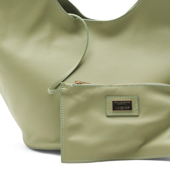 VIOLA CASTELLANI Made in Italy Oval Bottom Hobo Bag - Leather - Picture 5 of 5